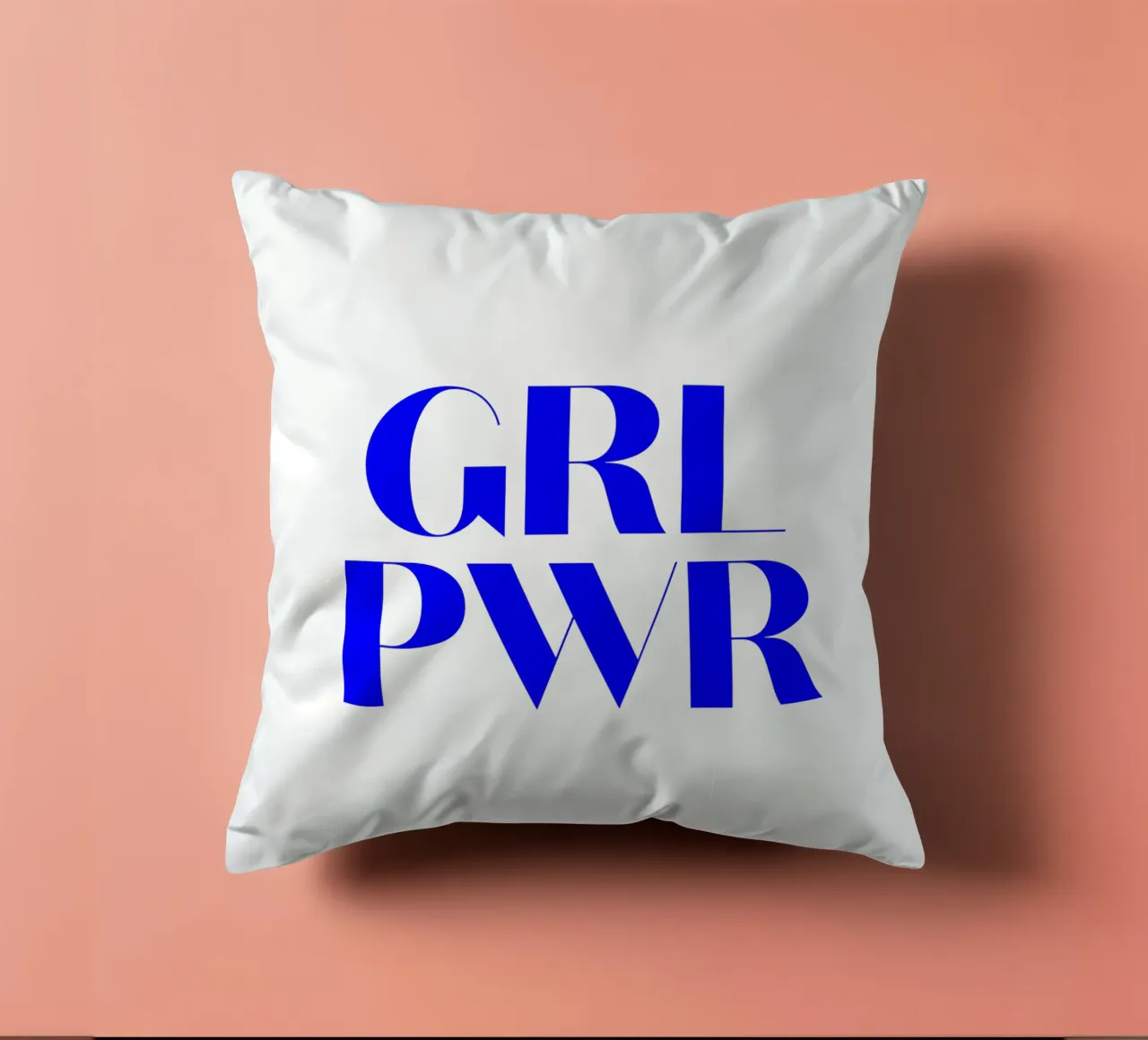 GRL PWR, citation d'une déclaration de motivation coussin de The True Type