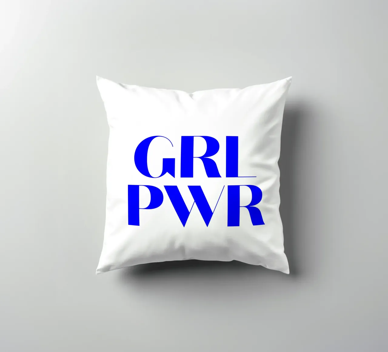 GRL PWR, citation d'une déclaration de motivation coussin de The True Type