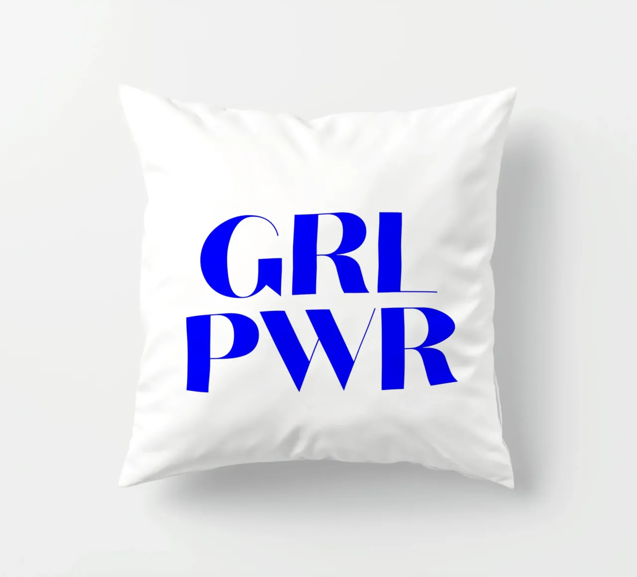 GRL PWR, citation d'une déclaration de motivation coussin de The True Type