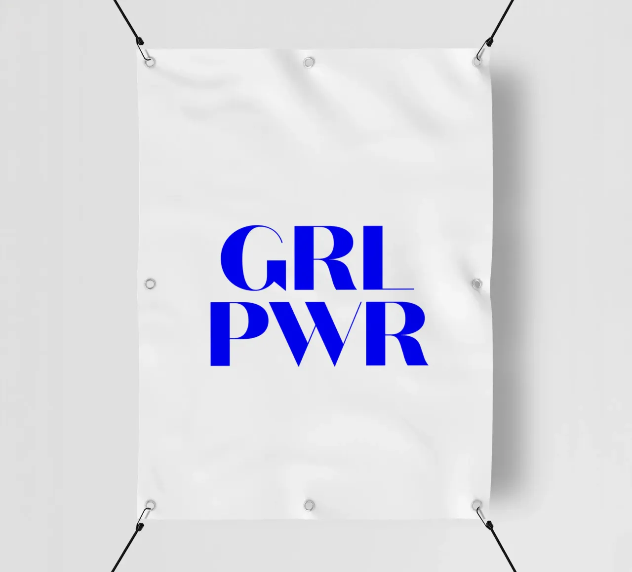 GRL PWR, citation d'une déclaration de motivation bâche pvc de The True Type