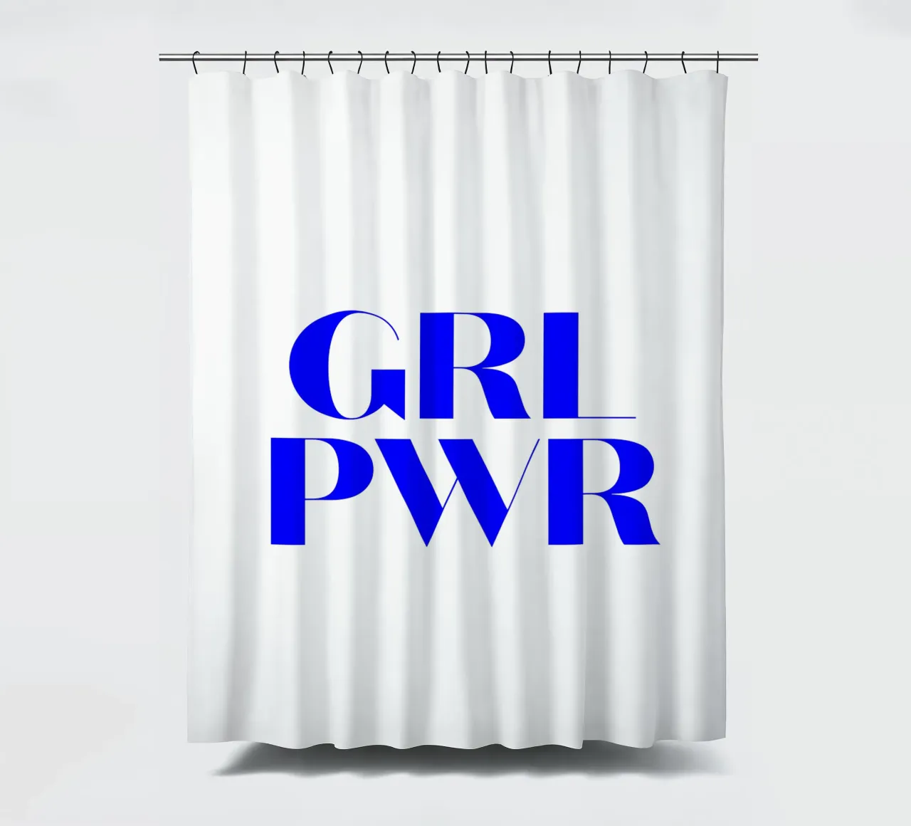 GRL PWR, citation d'une déclaration de motivation rideau de douche de The True Type