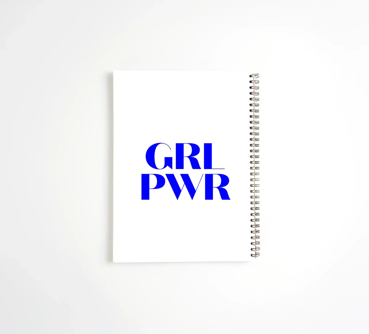 GRL PWR, citation d'une déclaration de motivation carnet à spirale de The True Type