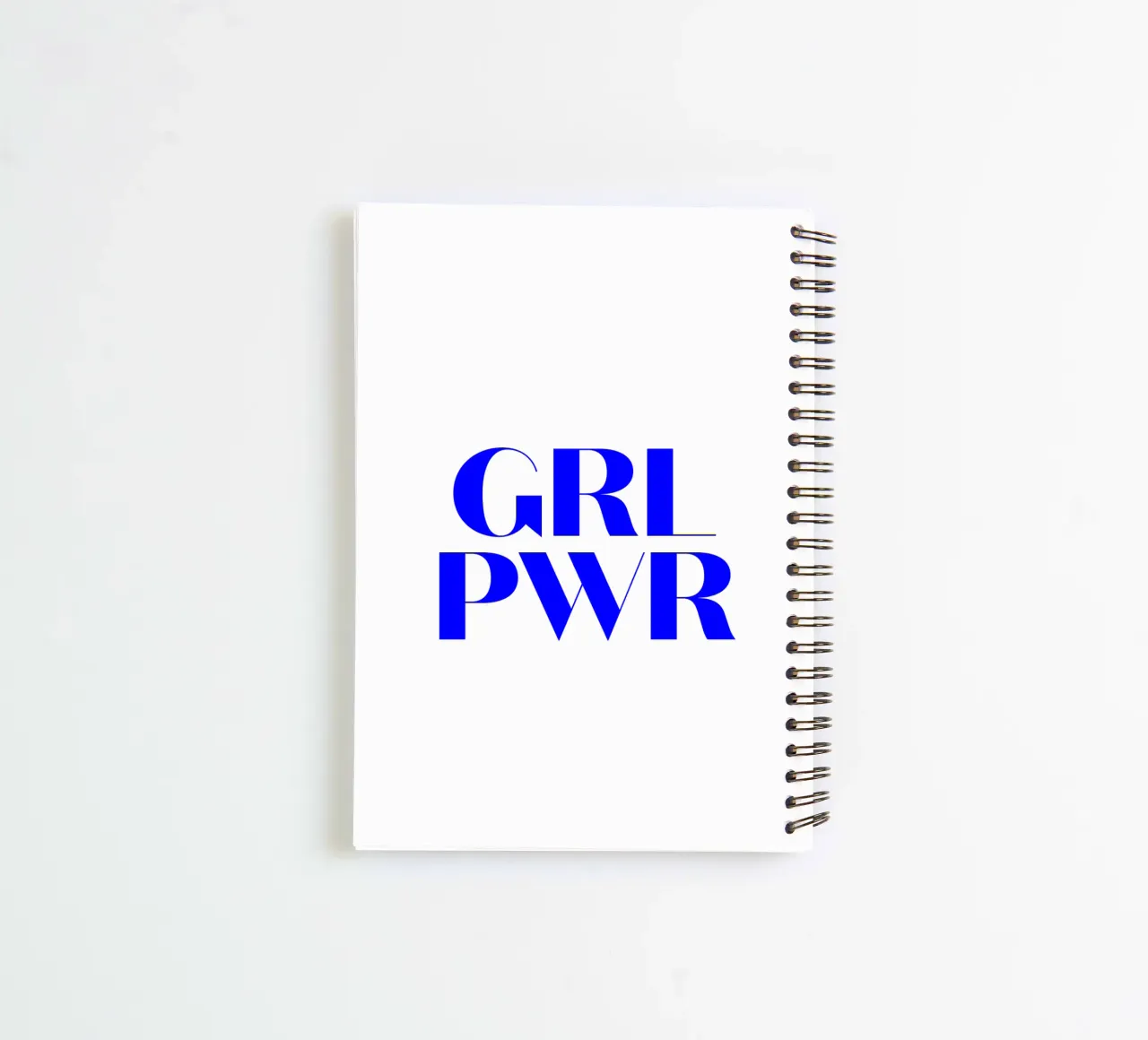 GRL PWR, citation d'une déclaration de motivation carnet à spirale de The True Type