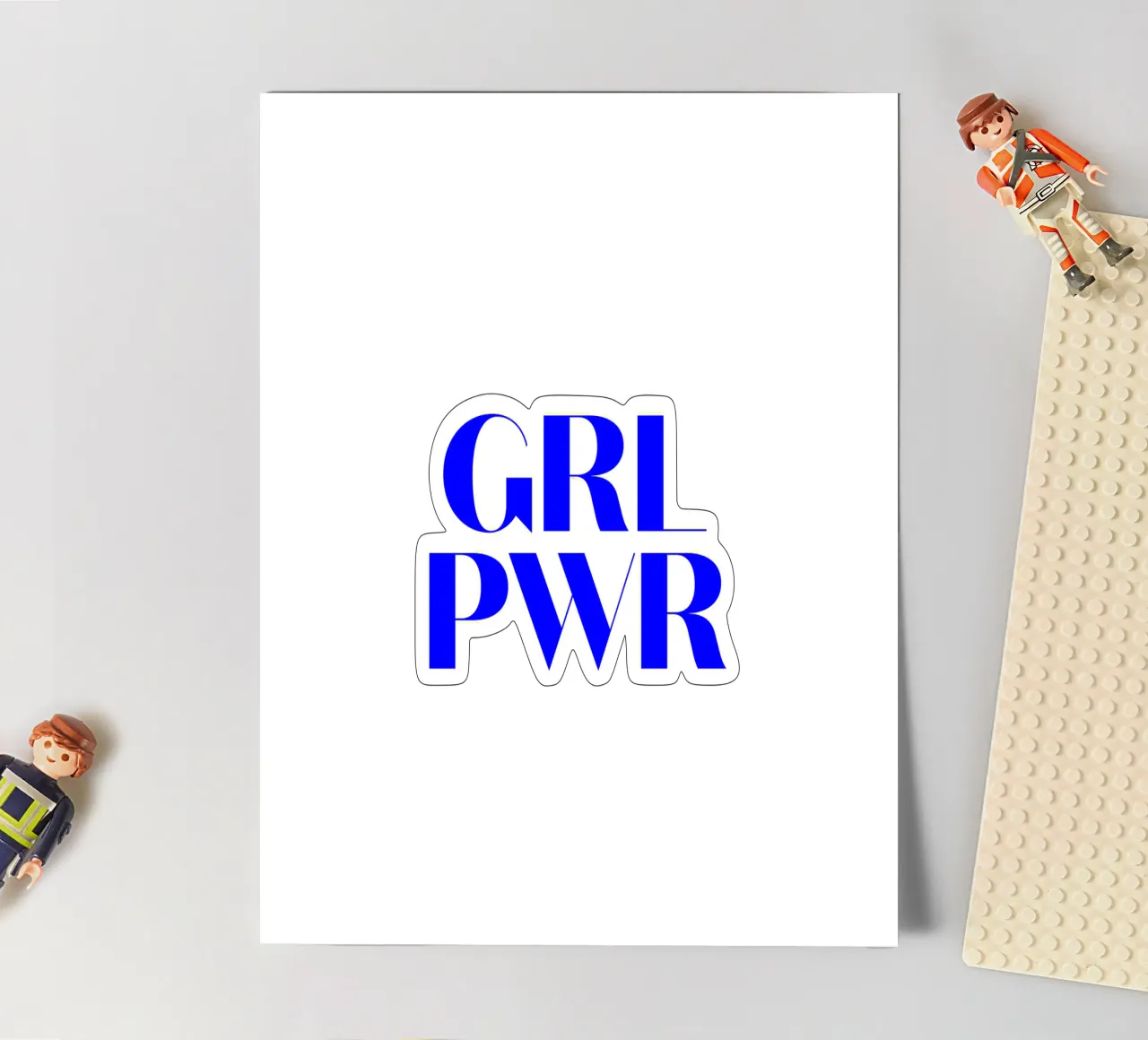 GRL PWR, citation d'une déclaration de motivation planche autocollant de The True Type