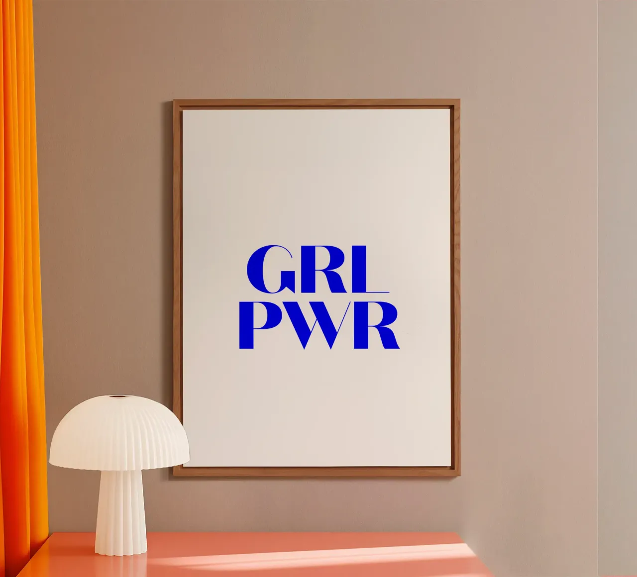 GRL PWR, citation d'une déclaration de motivation alu dibond de The True Type