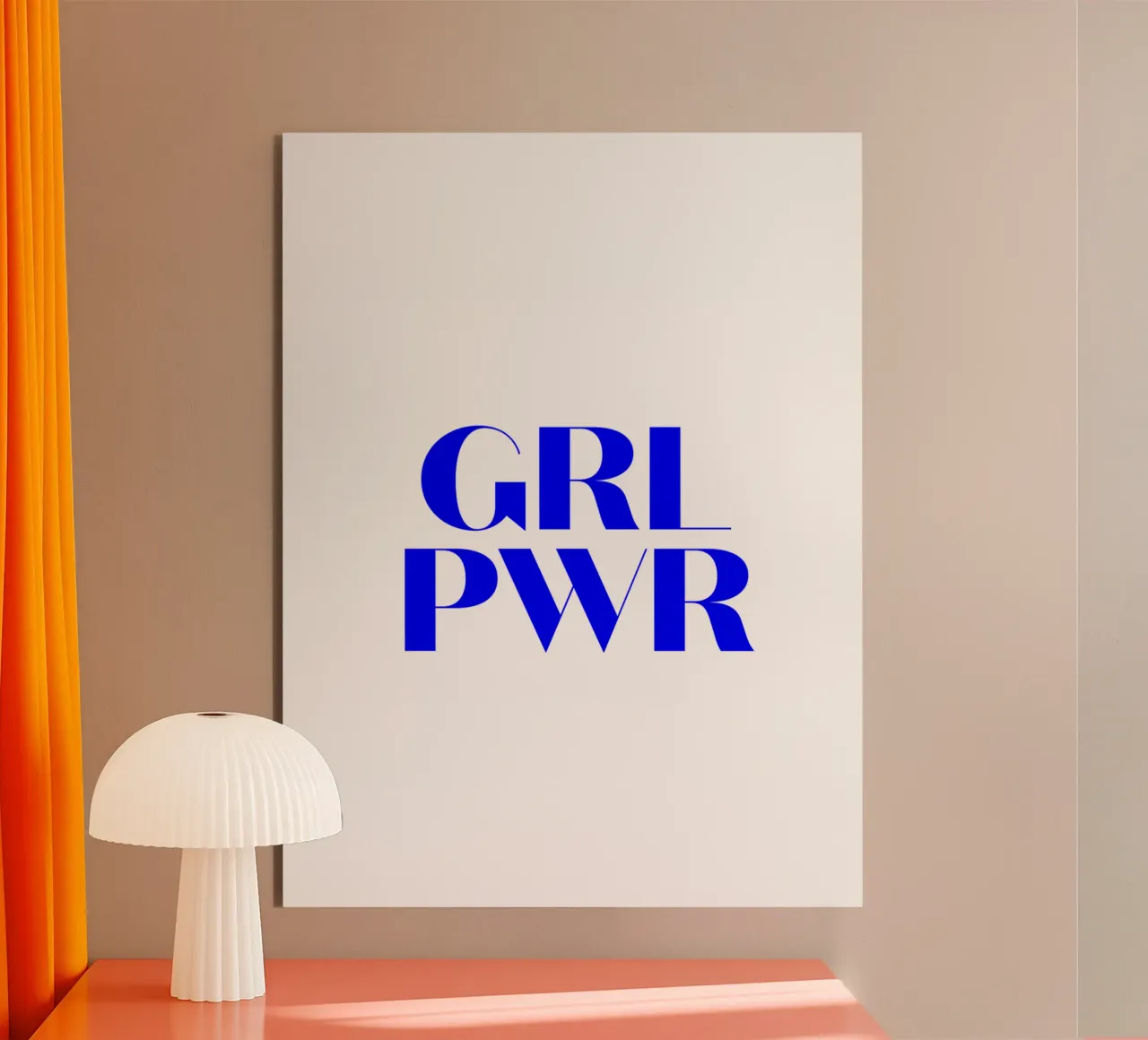 GRL PWR, citation d'une déclaration de motivation alu dibond de The True Type