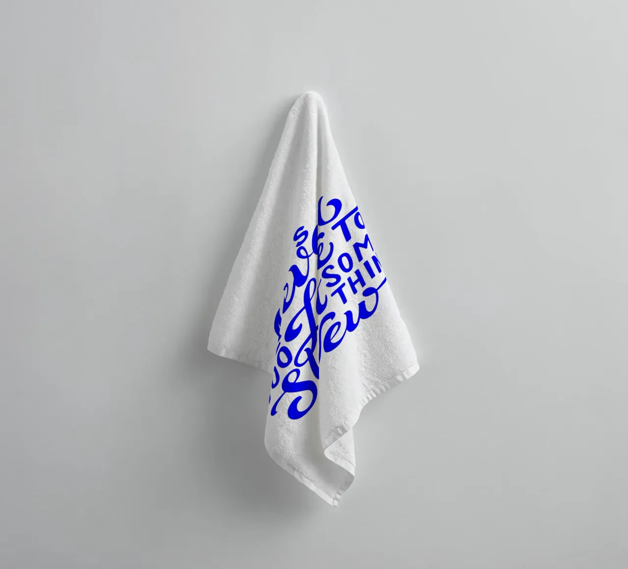It’s never too late to start something new, quote towel by The True Type