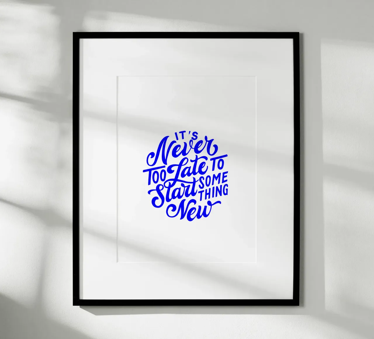 Nunca es tarde para empezar algo nuevo, cita poster de The True Type