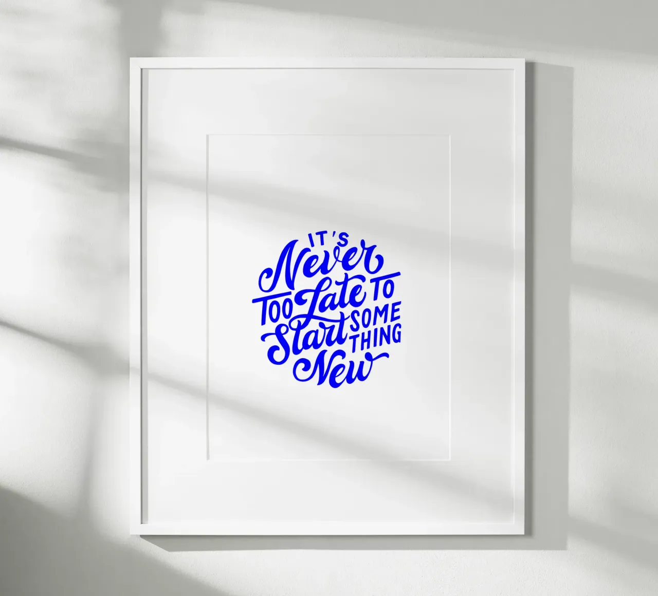 Nunca es tarde para empezar algo nuevo, cita poster de The True Type