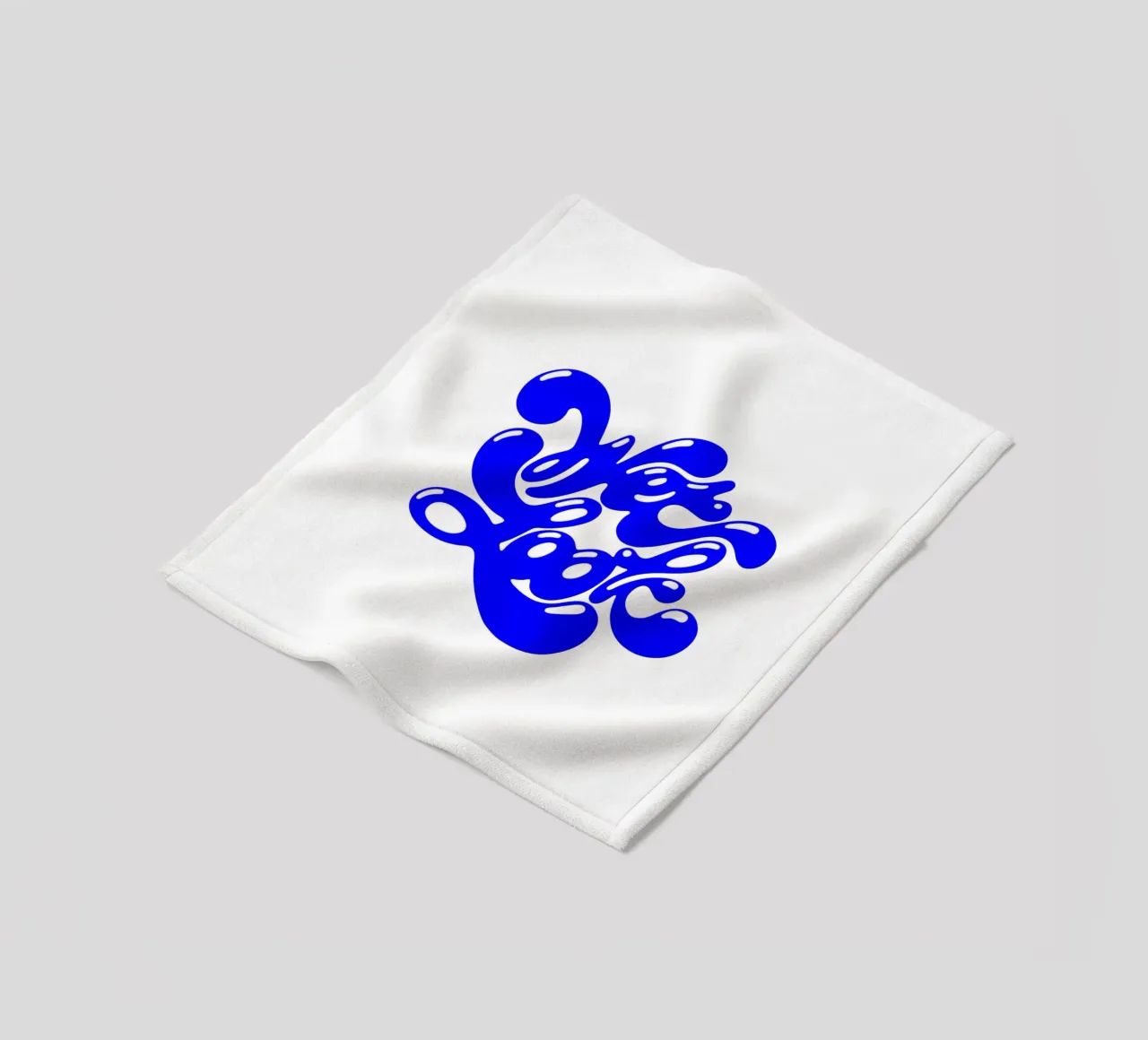 wet look, statement typography fleece blanket by The True Type