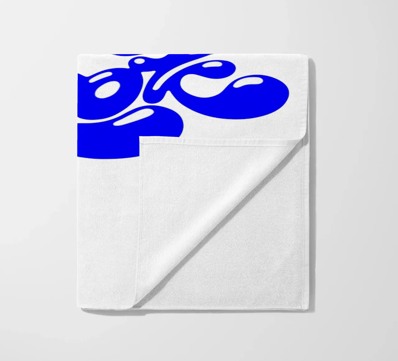 wet look, statement typography beach towel by The True Type