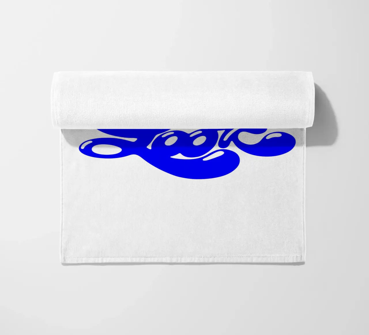wet look, statement typography beach towel by The True Type