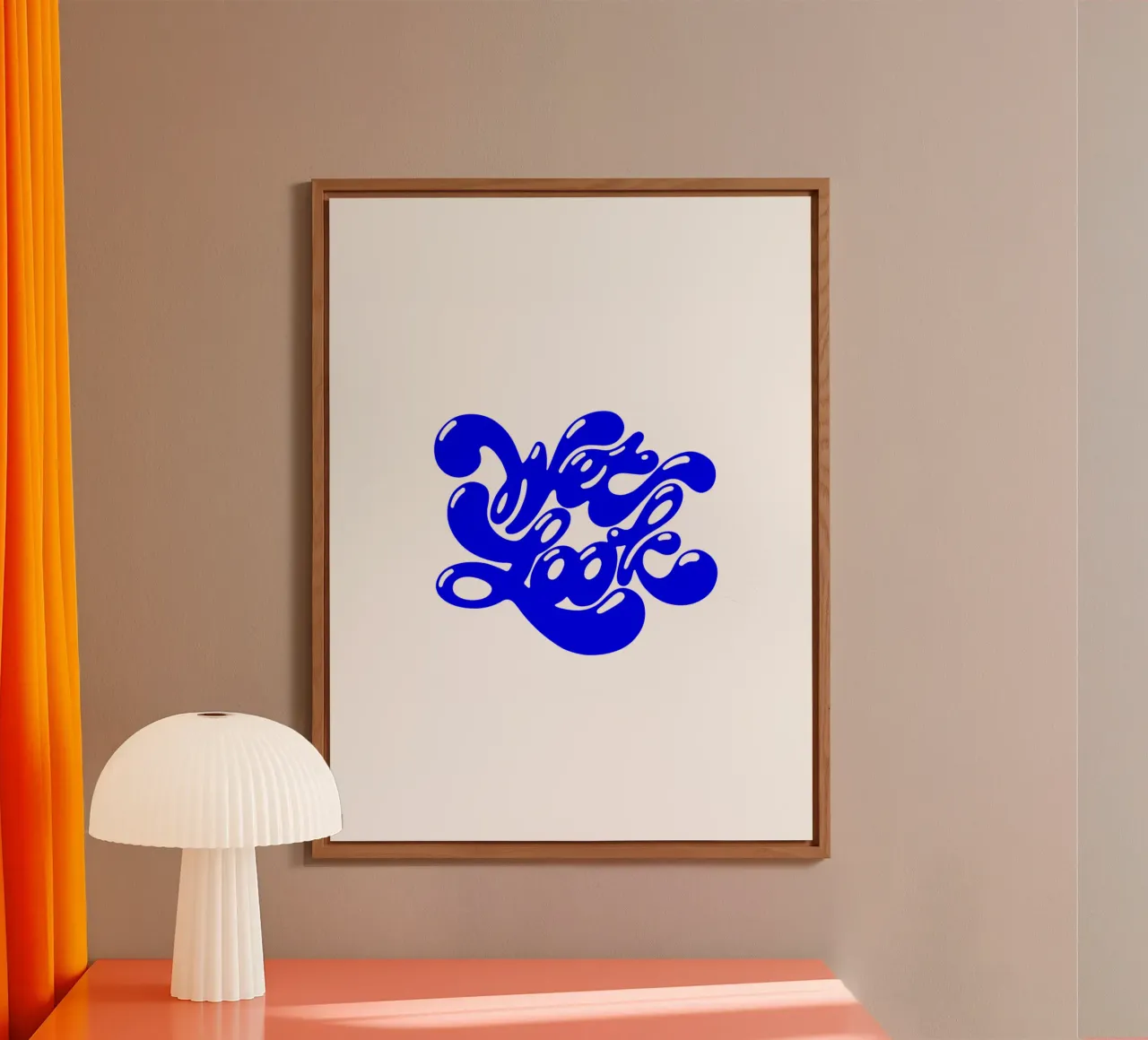 Wetlook, Statement-Typografie Forex-Platte von The True Type