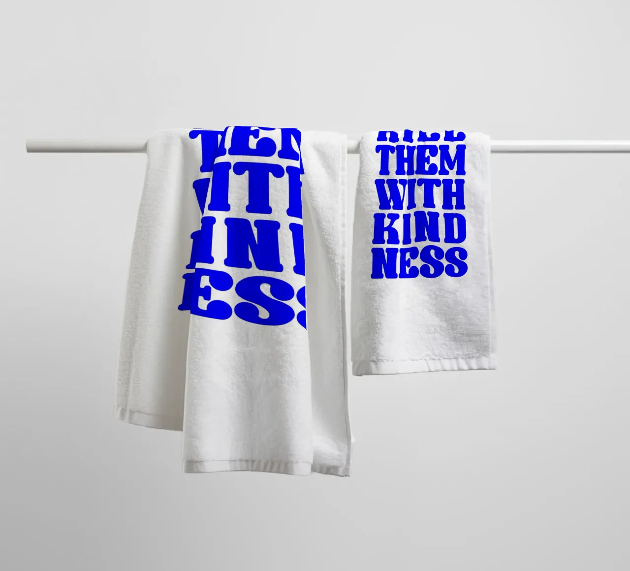 kill them with kindness, take your time, statement towel by The True Type