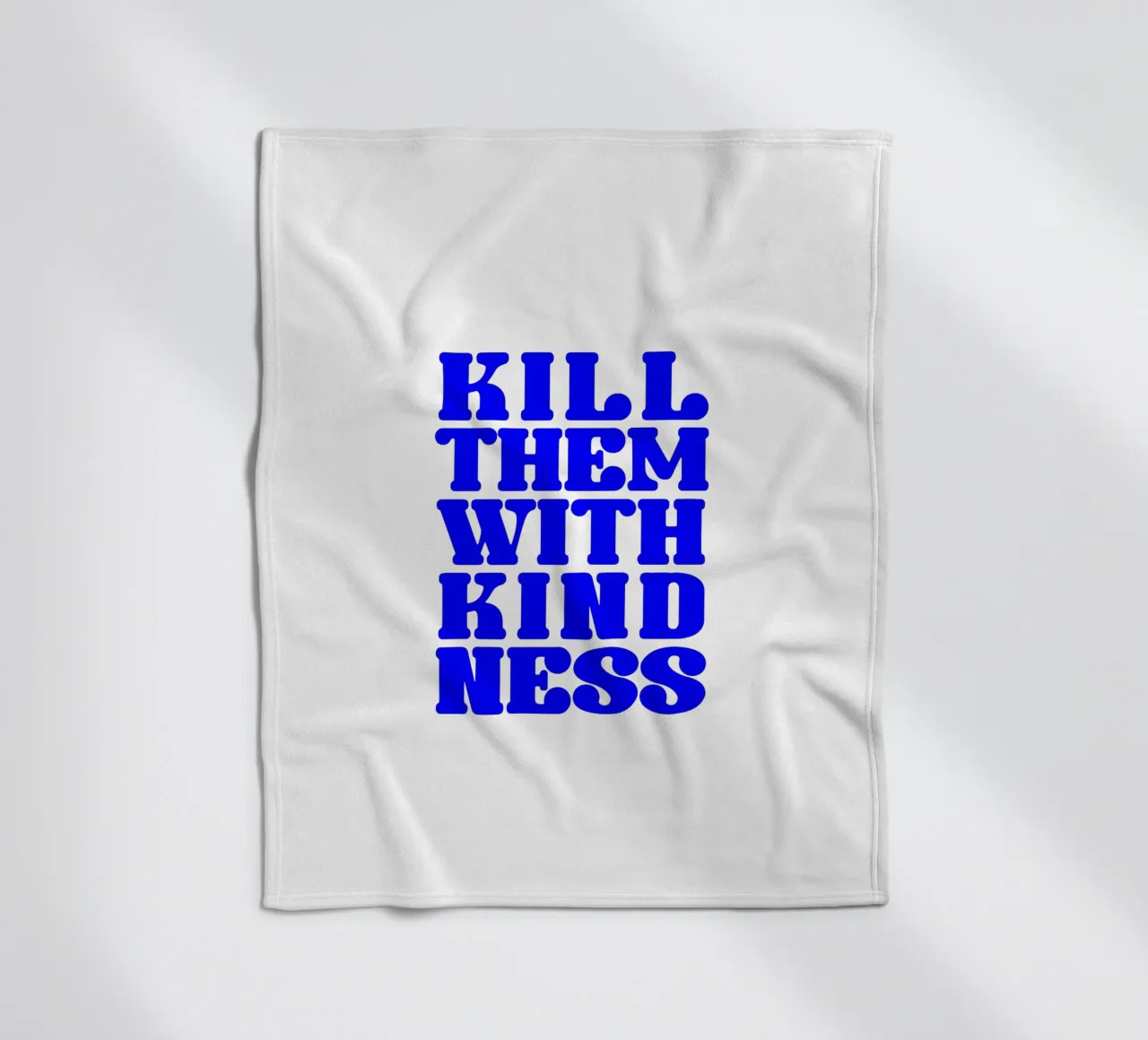 kill them with kindness, take your time, statement fleece blanket by The True Type