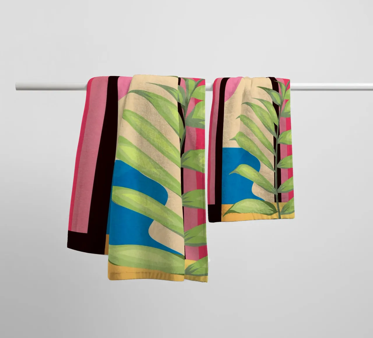Geometria tropicale 38 asciugamano da bagno da Gaite