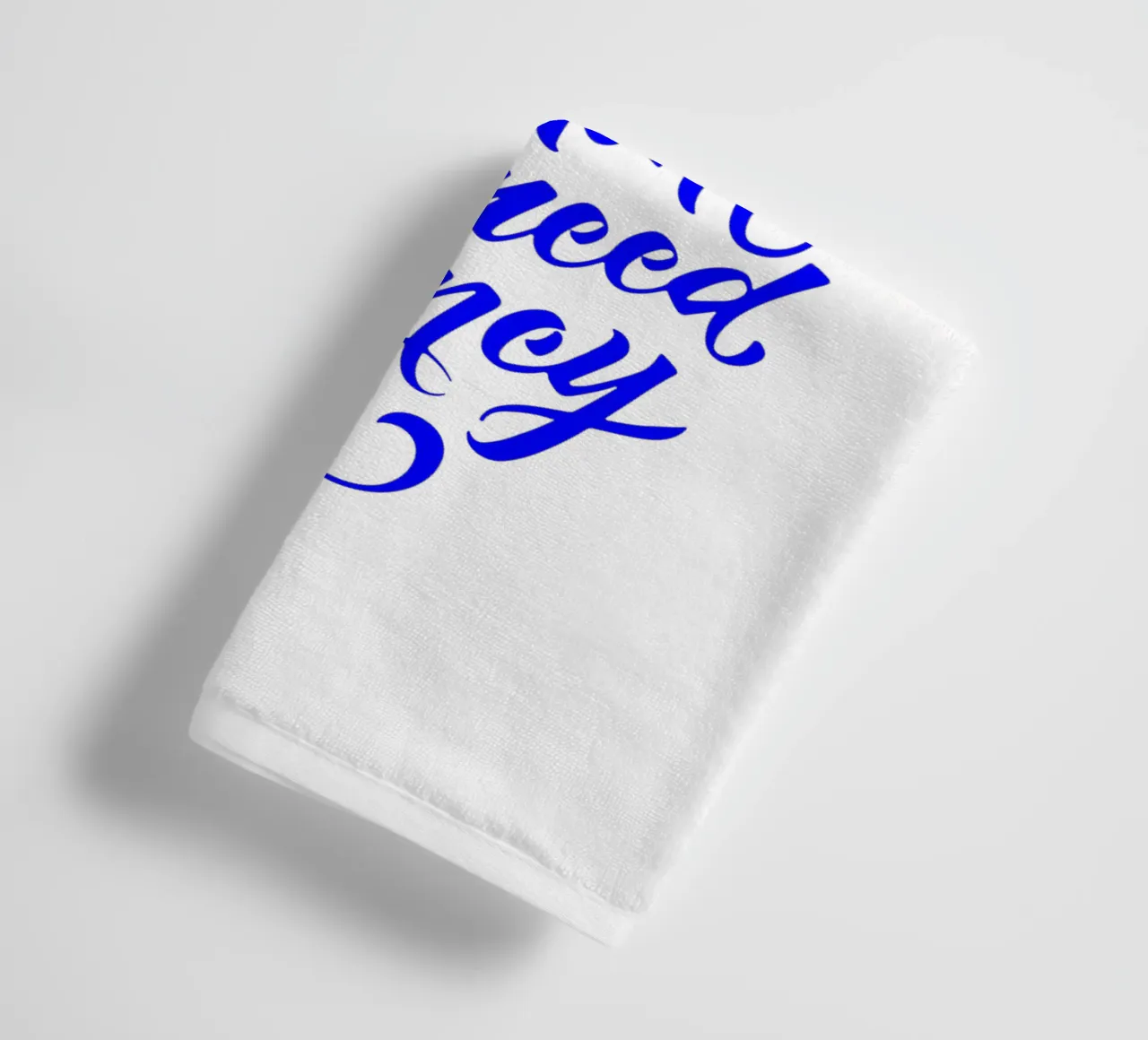 work like you don’t need the money, statement towel by The True Type