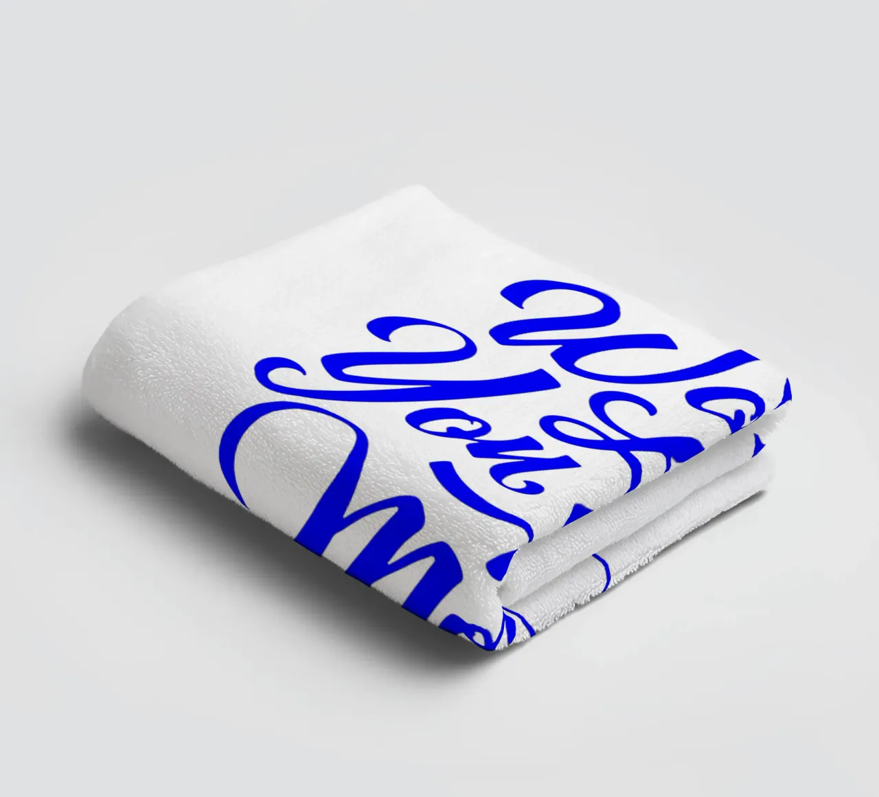 work like you don’t need the money, statement towel by The True Type