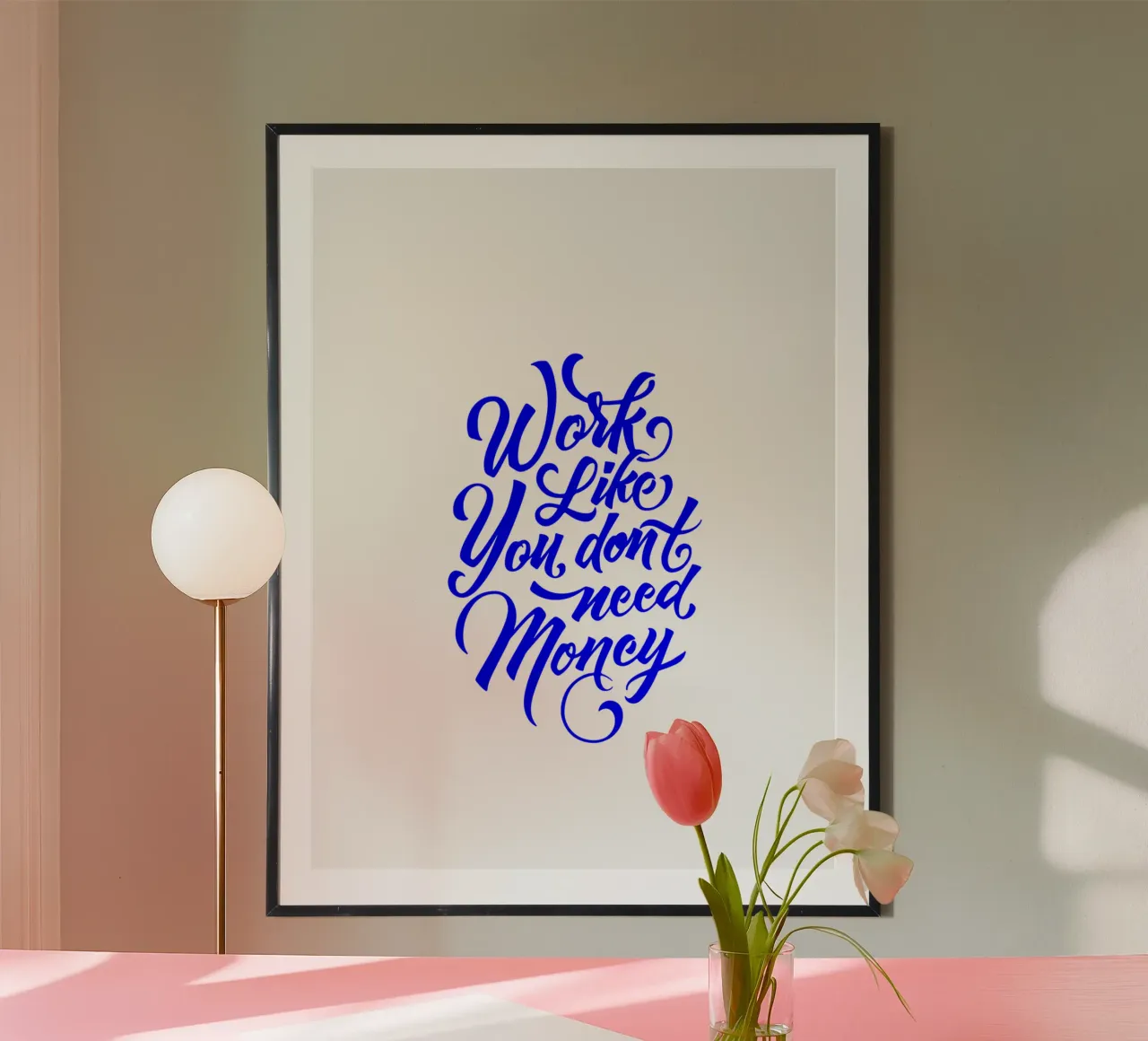 work like you don’t need the money, statement hahnemühle by The True Type