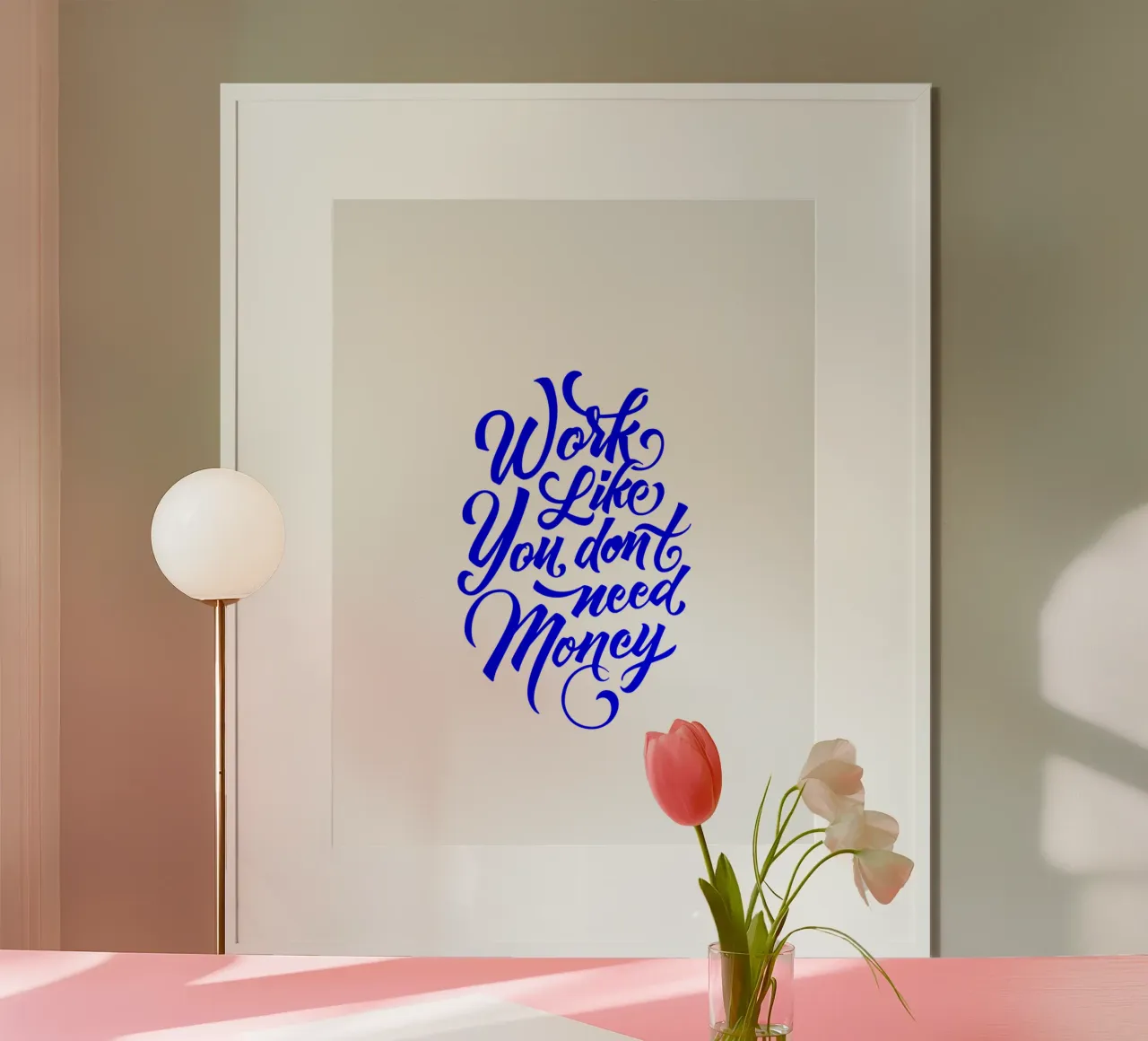 work like you don’t need the money, statement hahnemühle by The True Type