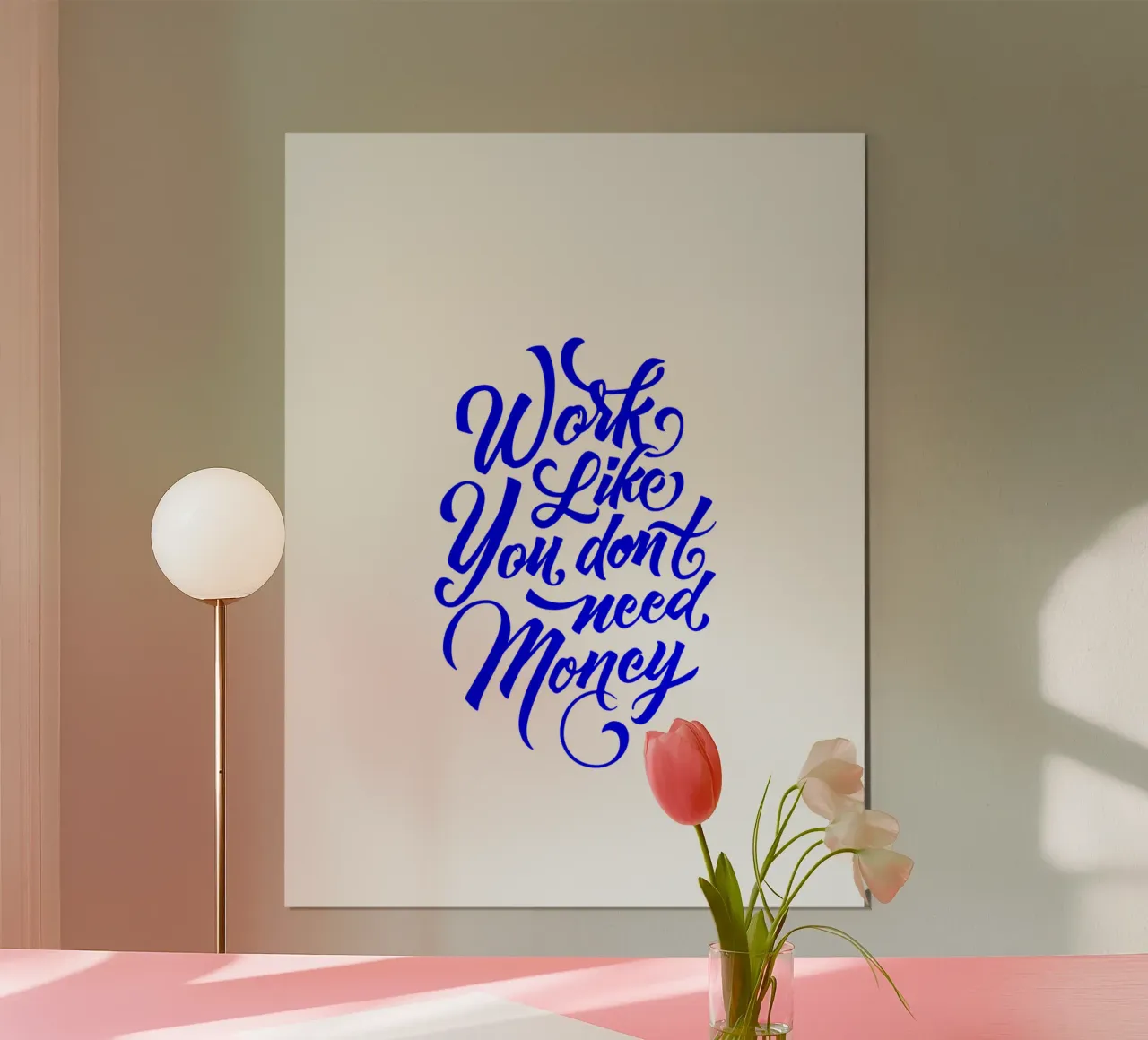 work like you don’t need the money, statement hahnemühle by The True Type