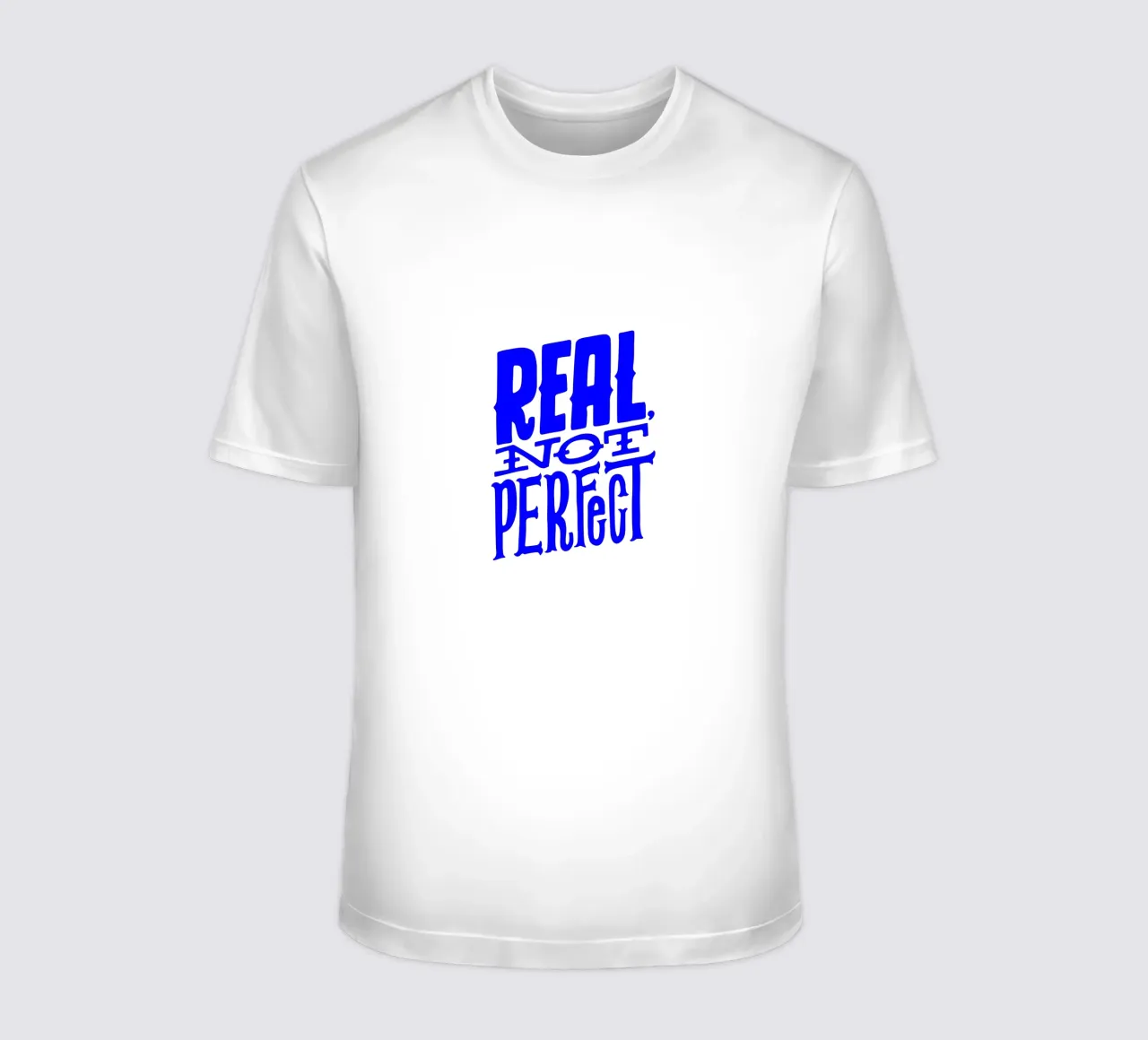 real nicht perfekt, nimm dir Zeit, motivierende Aussage quo T-Shirt von The True Type