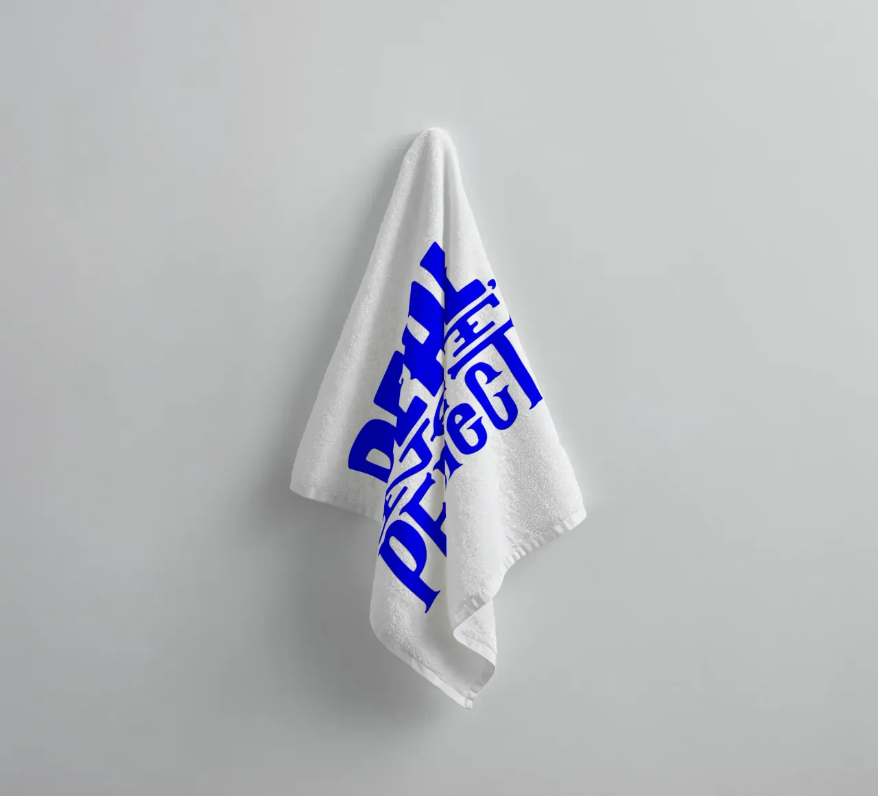 real nicht perfekt, nimm dir Zeit, motivierende Aussage quo Handtuch von The True Type