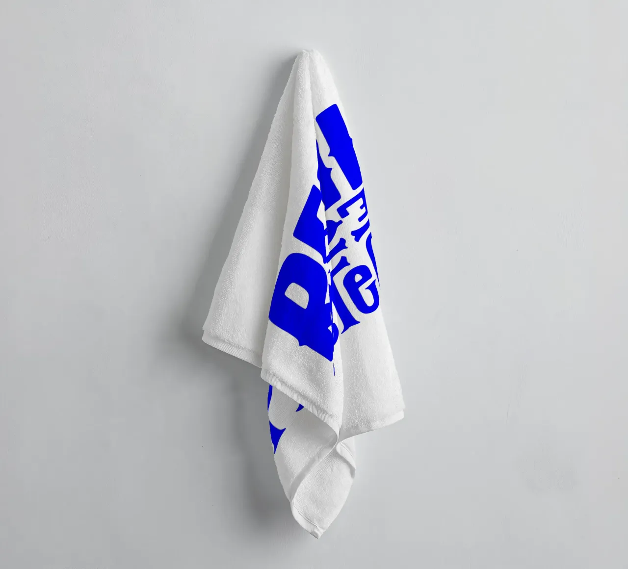 real nicht perfekt, nimm dir Zeit, motivierende Aussage quo Handtuch von The True Type
