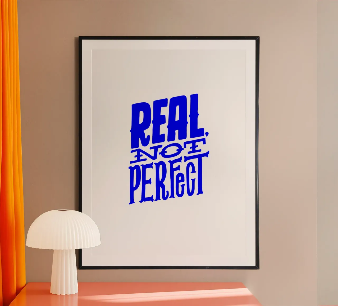 reale non perfetto, prenditi il tuo tempo, dichiarazione motivazionale quo poster da The True Type