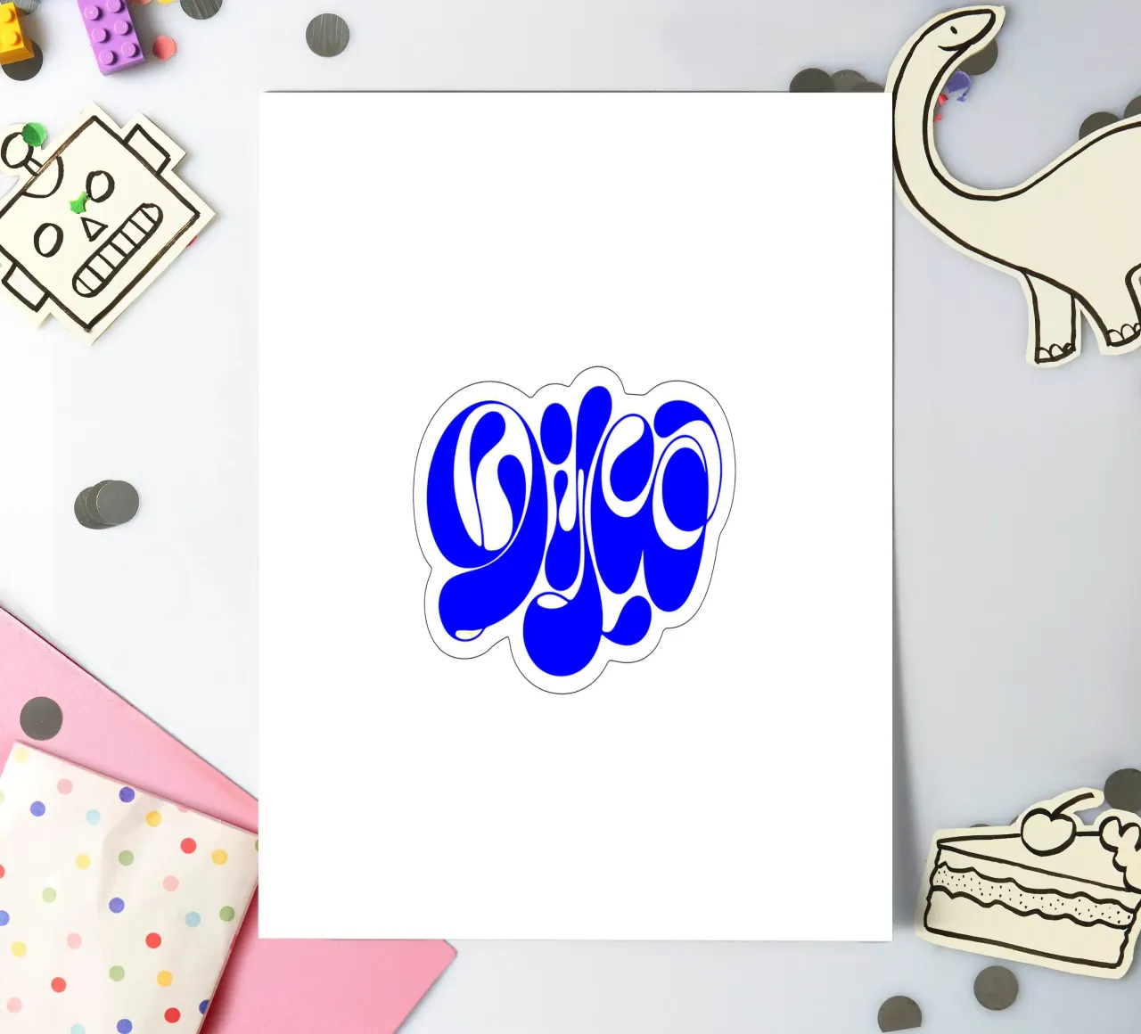 Disco, motivierende Aussage Zitat Stickerbogen von The True Type