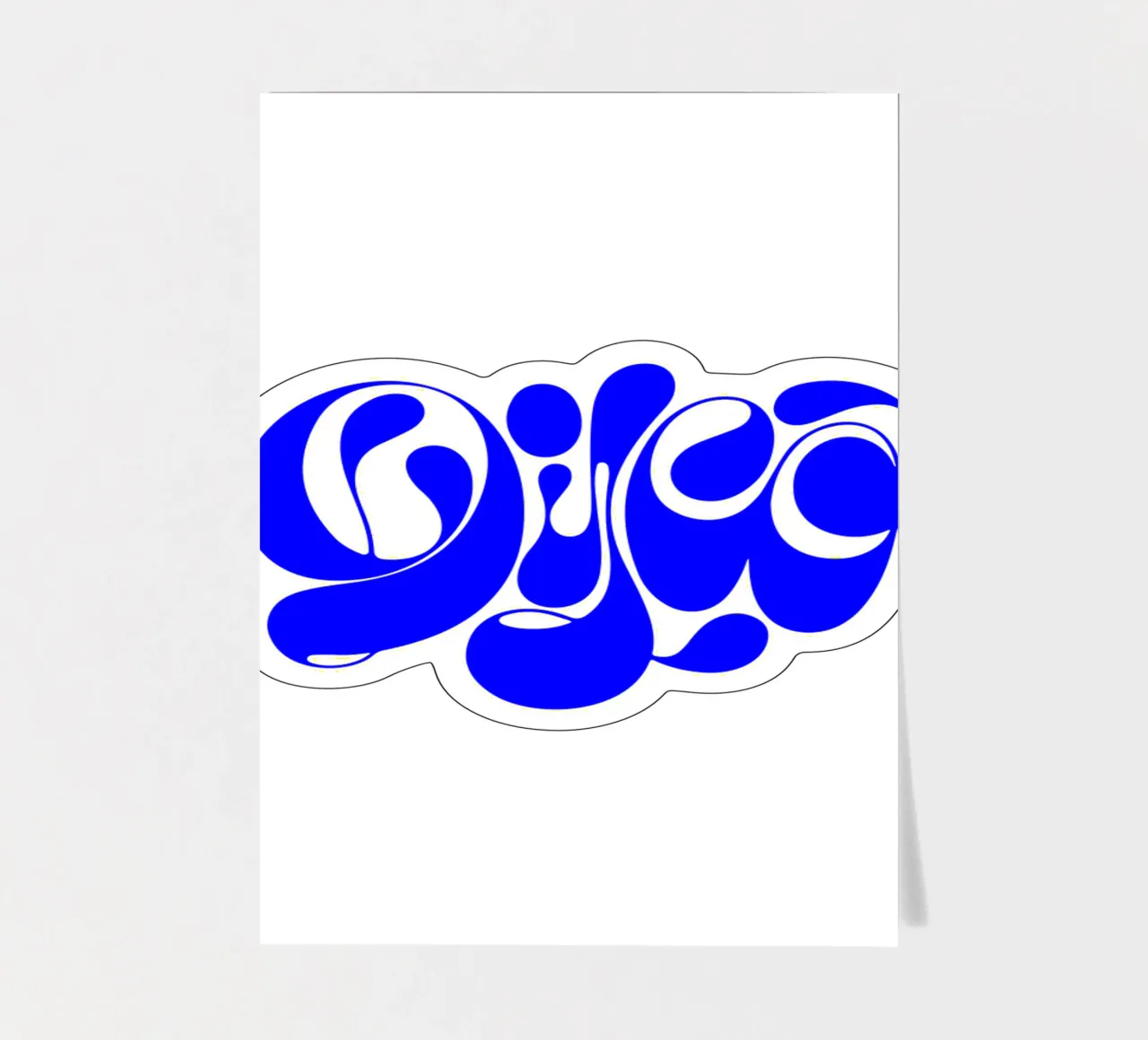 Disco, motivierende Aussage Zitat Stickerbogen von The True Type