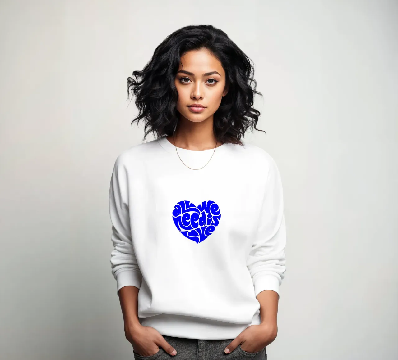 La vie de tous les jours est une affaire d'amour, citation d'une déclaration de motivation sweat de The True Type