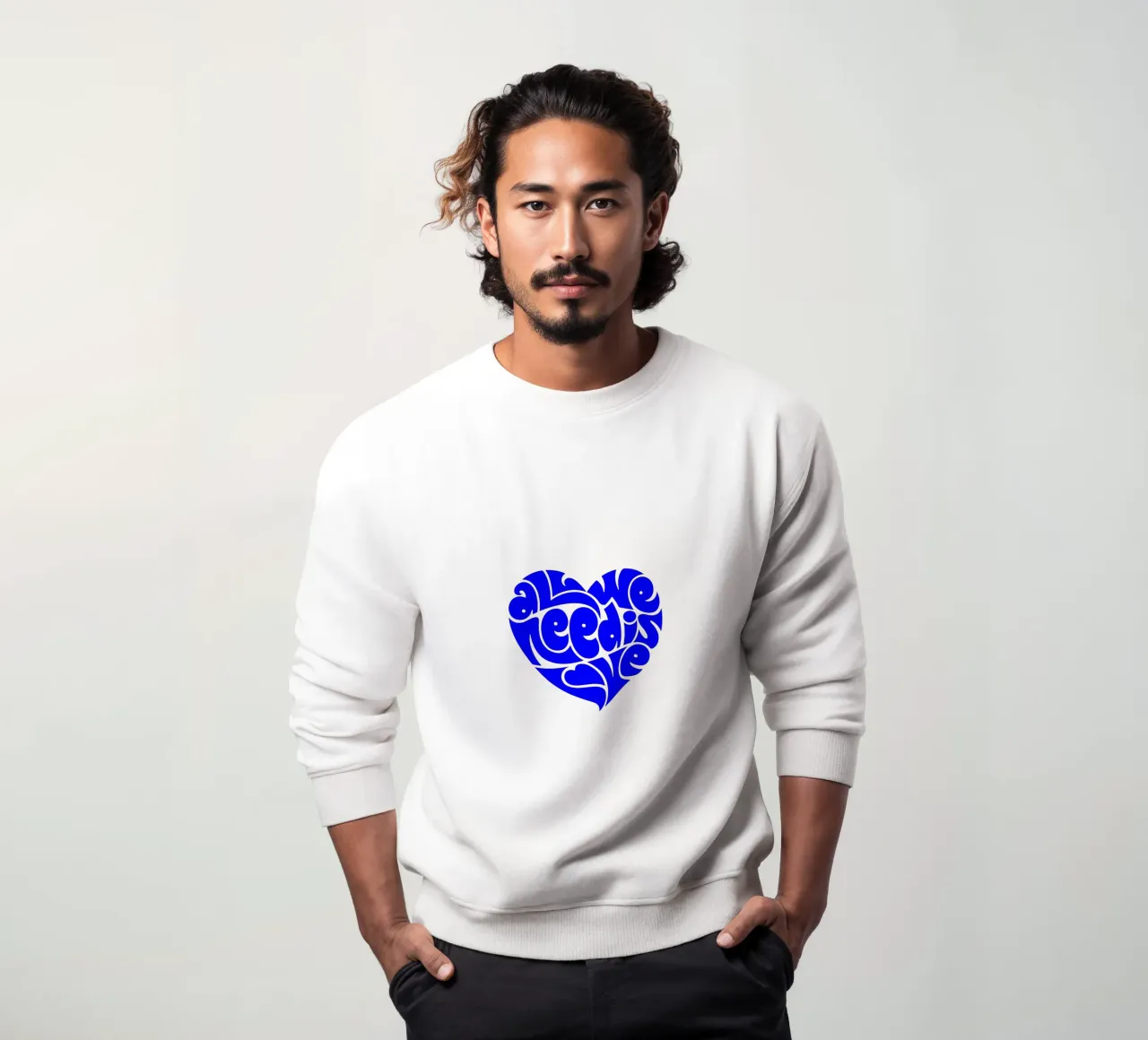 La vie de tous les jours est une affaire d'amour, citation d'une déclaration de motivation sweat de The True Type