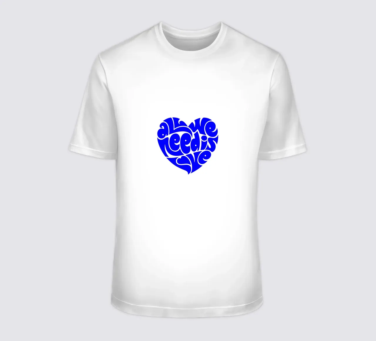 La vie de tous les jours est une affaire d'amour, citation d'une déclaration de motivation t-shirt de The True Type