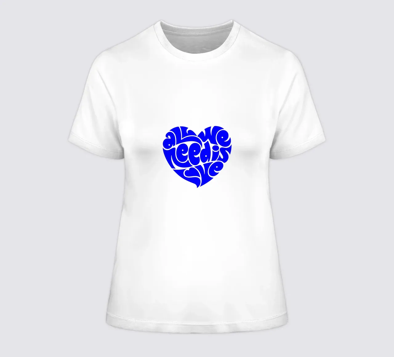 La vie de tous les jours est une affaire d'amour, citation d'une déclaration de motivation t-shirt ajusté pour femmes de The True Type