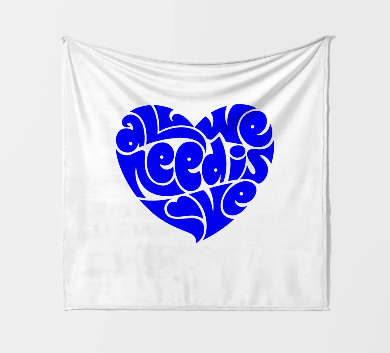 alles, was wir brauchen, ist Liebe, Motivationsschreiben Zitat Fleecedecke von The True Type