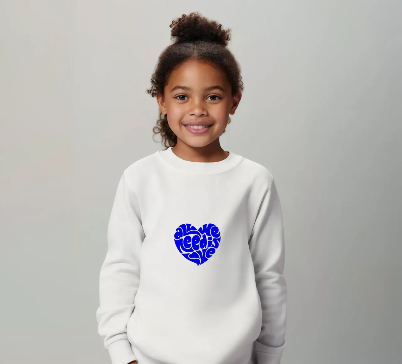 La vie de tous les jours est une affaire d'amour, citation d'une déclaration de motivation sweat enfant de The True Type