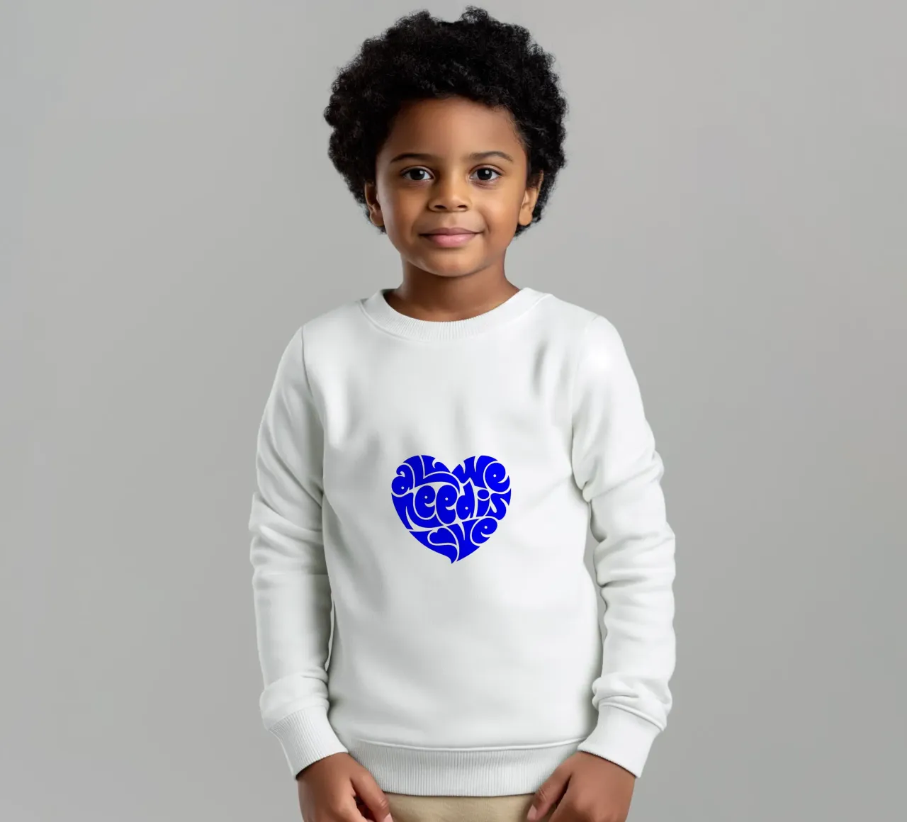 La vie de tous les jours est une affaire d'amour, citation d'une déclaration de motivation sweat enfant de The True Type