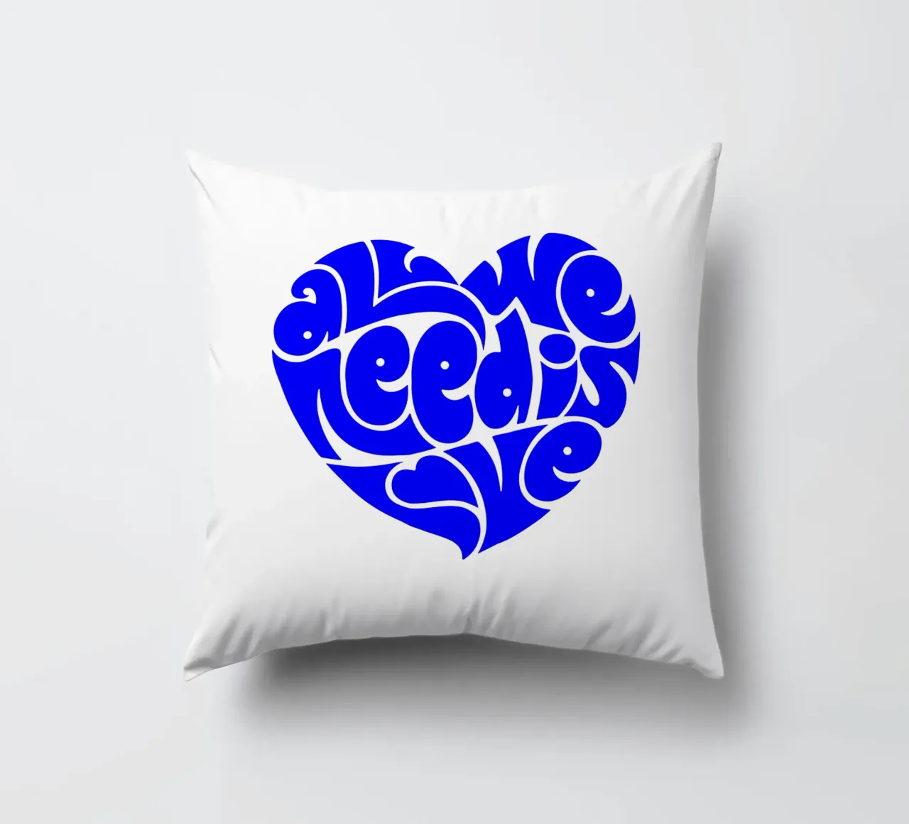 La vie de tous les jours est une affaire d'amour, citation d'une déclaration de motivation coussin de The True Type