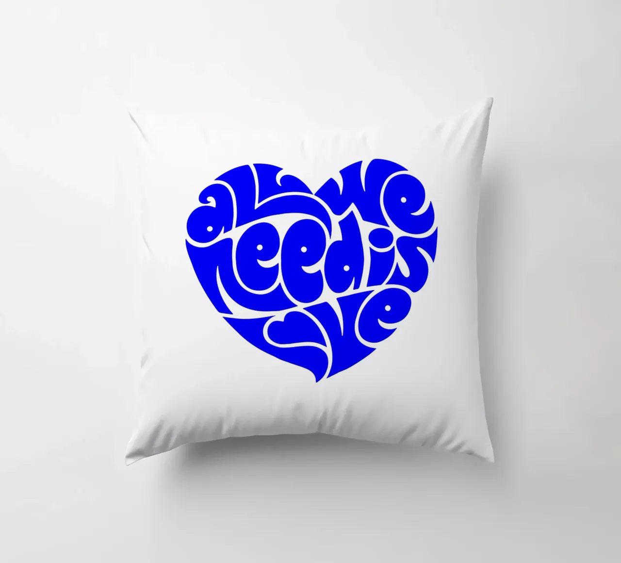 La vie de tous les jours est une affaire d'amour, citation d'une déclaration de motivation coussin de The True Type