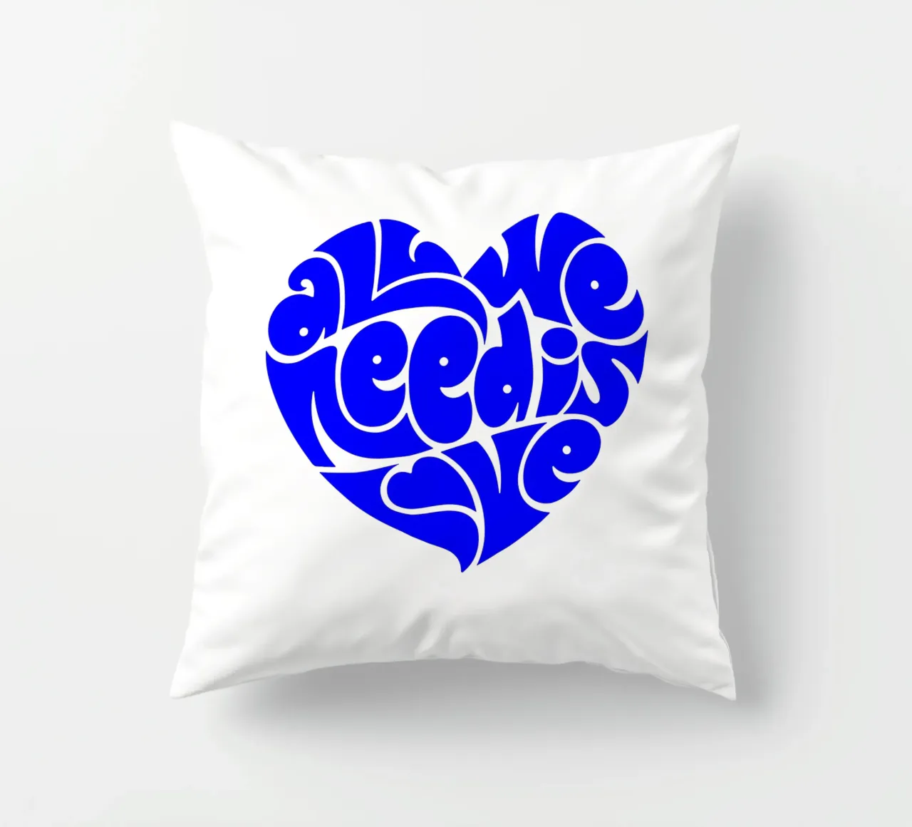 La vie de tous les jours est une affaire d'amour, citation d'une déclaration de motivation coussin de The True Type
