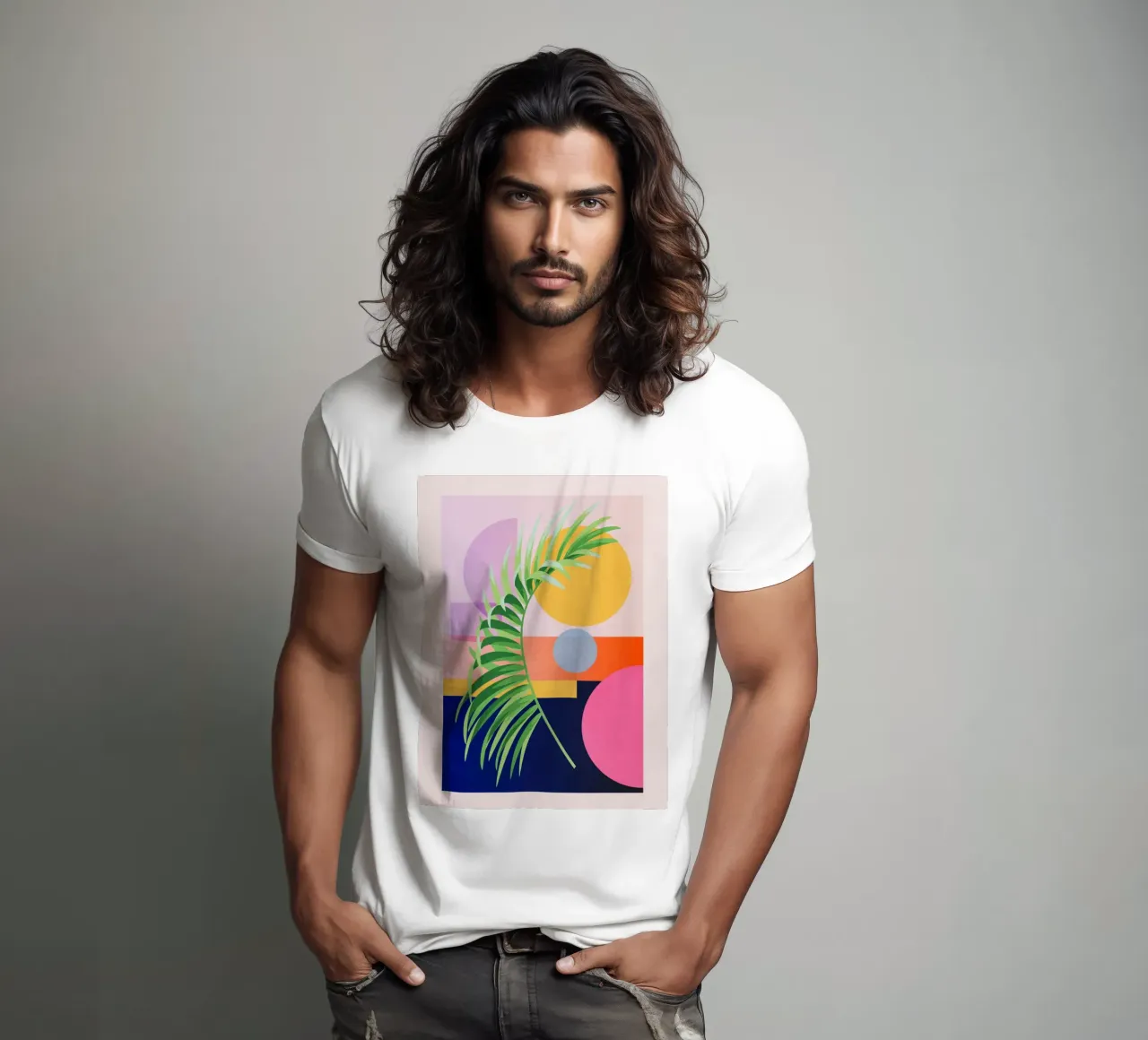 Geometria tropicale 39 t-shirt da Gaite