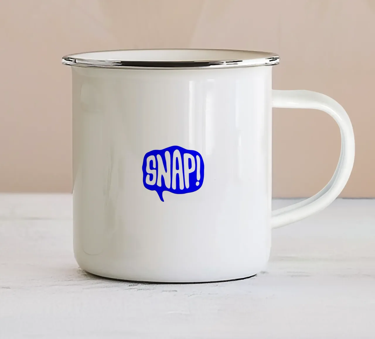 Citation d'une déclaration de motivation mug en émail de The True Type