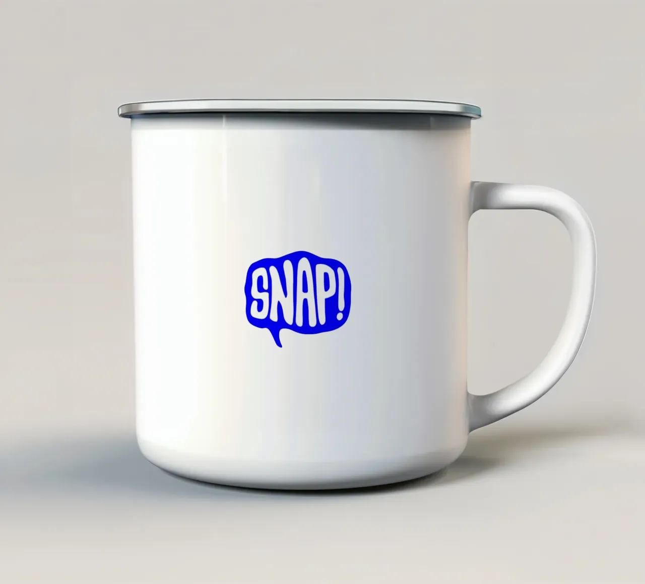 Citation d'une déclaration de motivation mug en émail de The True Type