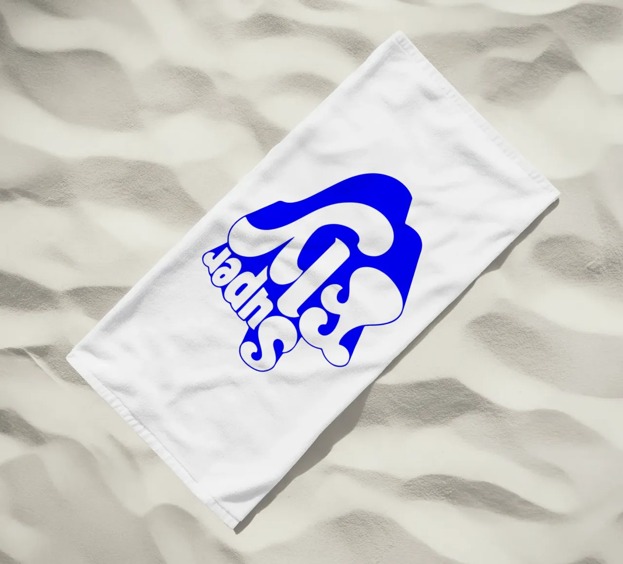 Superfliege, motivierende Aussage Zitat Strandtuch von The True Type