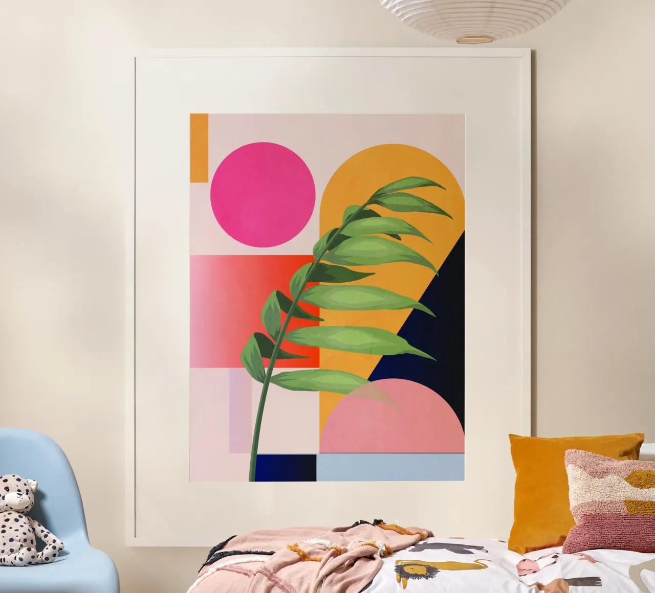 Geometria tropicale 40 poster con telaio in plastica da Gaite