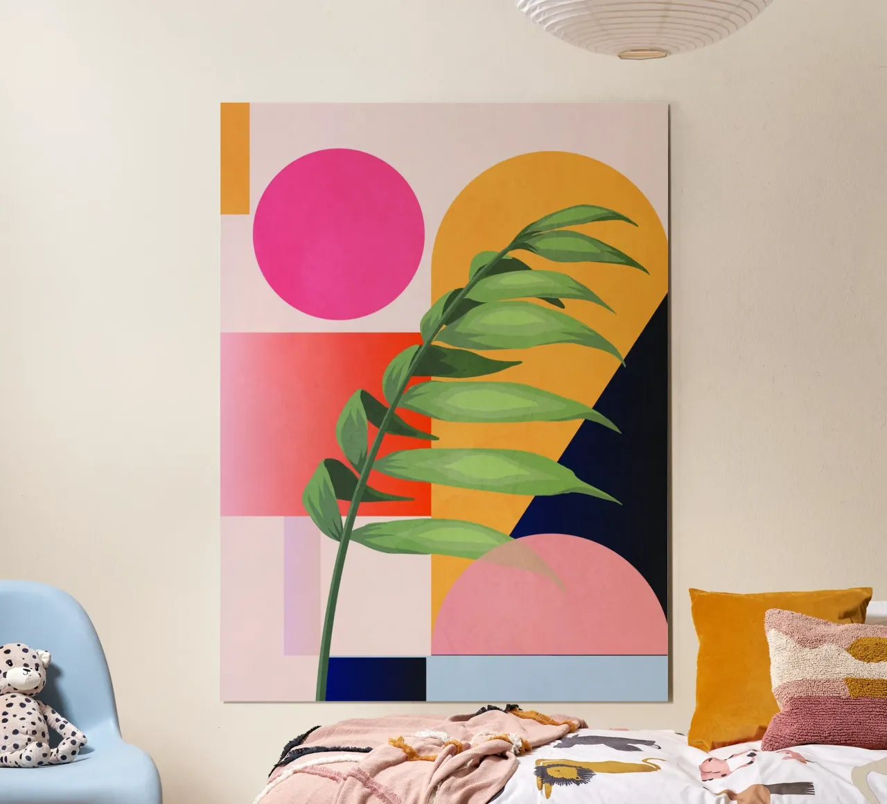 Geometria tropicale 40 poster con telaio in plastica da Gaite
