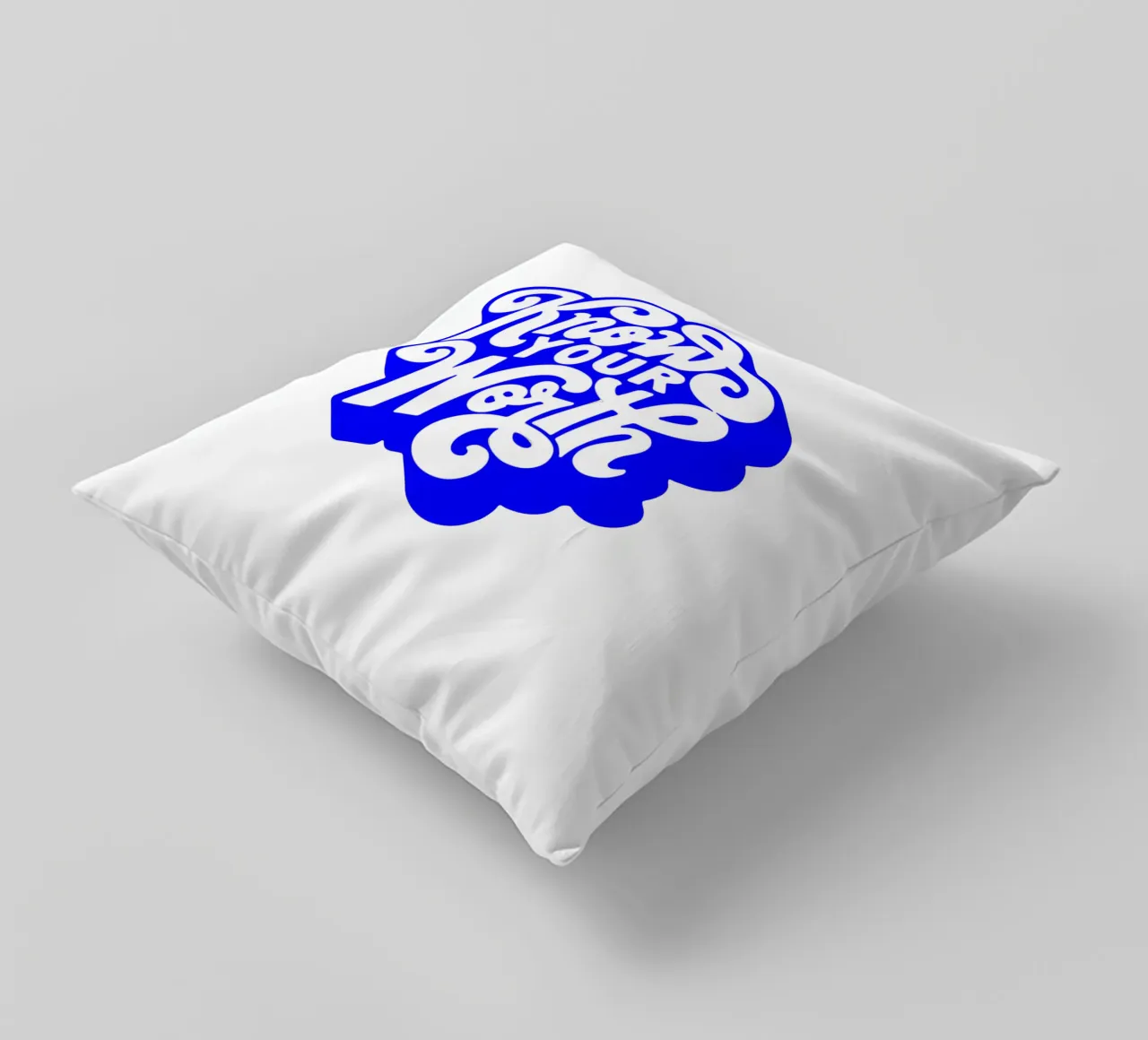 Connaître sa valeur, citation d'une déclaration de motivation coussin de The True Type