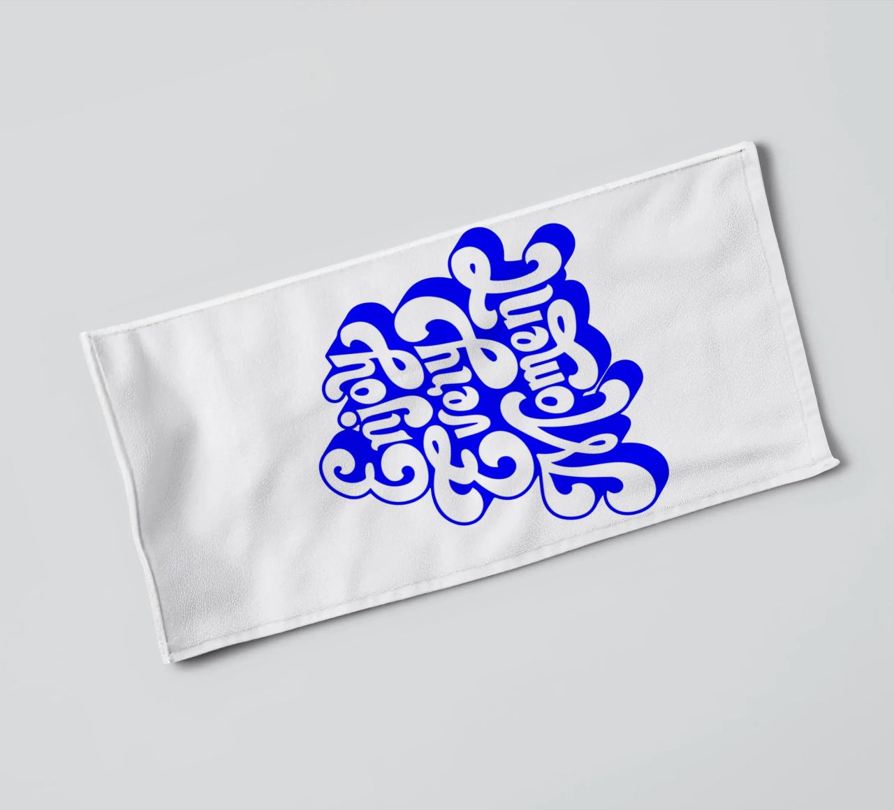 enjoy every moment, motivational statement quote towel by The True Type