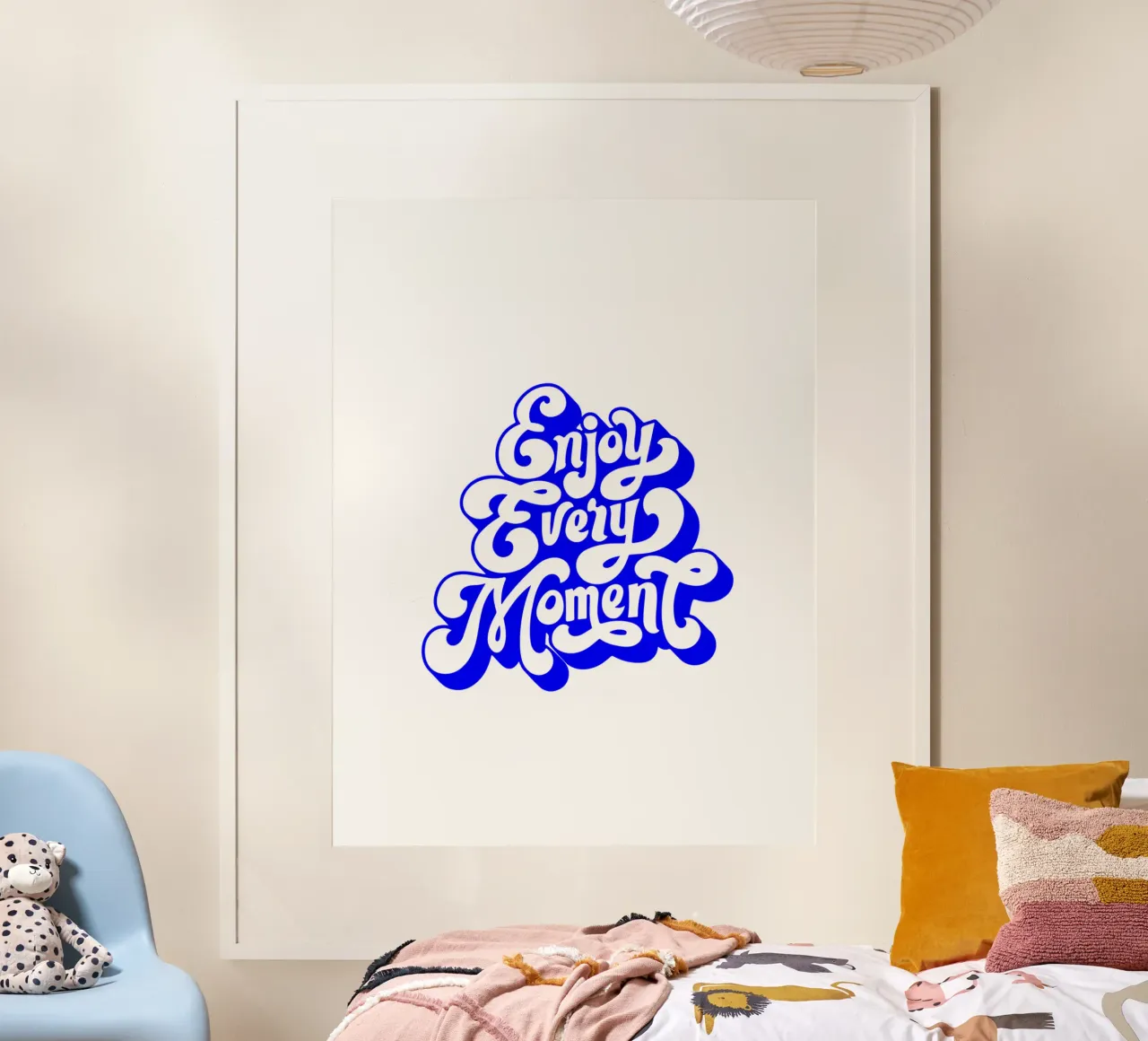 profiter de chaque instant, citation de déclaration de motivation poster avec cadre en aluminium de The True Type
